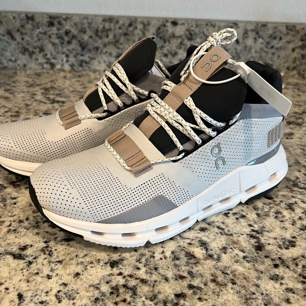 NWT ON Running Cloudnova, White Sand, women’s size 8.5